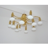 Mosiężna lampa sufitowa vintage